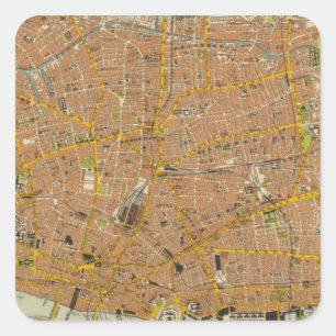 London Northeast Square Sticker
