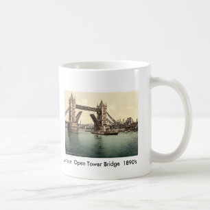 London Open Tower Bridge 1890's Coffee Mug