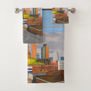 London Overground Bathroom Towel Set