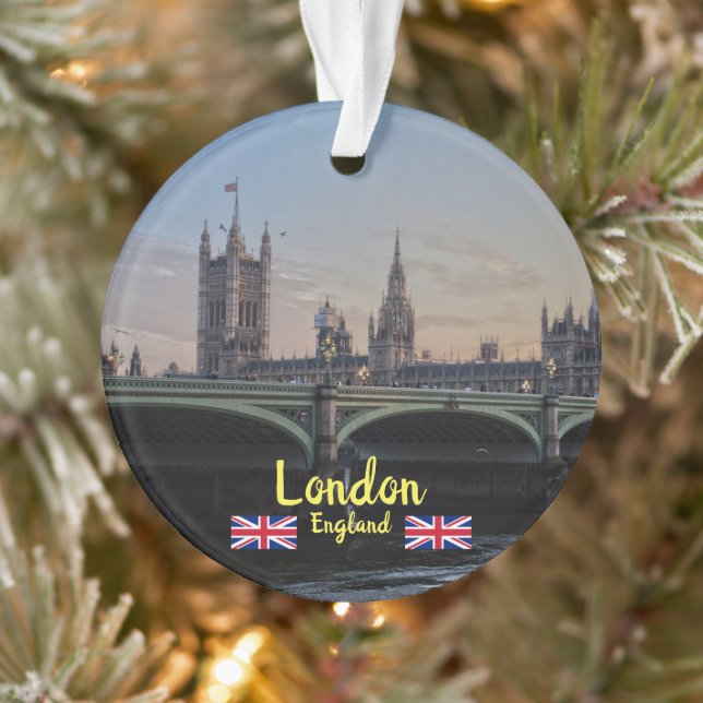 London Panoramic Christmas Ornament (Tree)