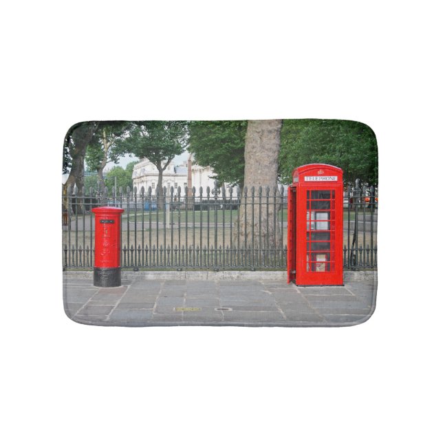 London phone booth & postbox bath mat (Front)