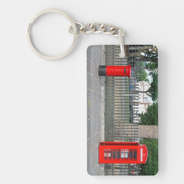 London phone booth & postbox key ring (Front)