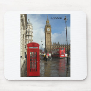 London Phone box & Big Ben (St.K) Mouse Mat
