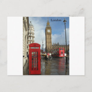 London Phone box & Big Ben (St.K) Postcard