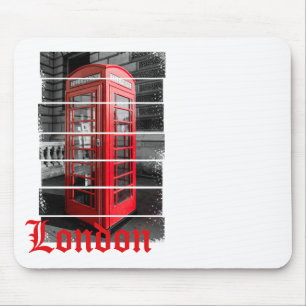 London Phone Box Vintage Souvenir Mouse Mat