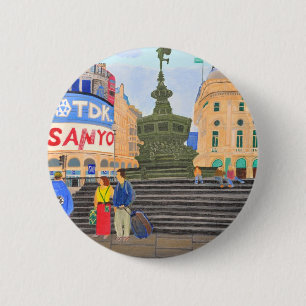 London, Piccadilly Circus 6 Cm Round Badge