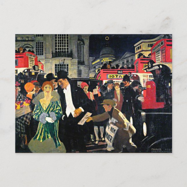 London, Piccadilly Postcard (Front)