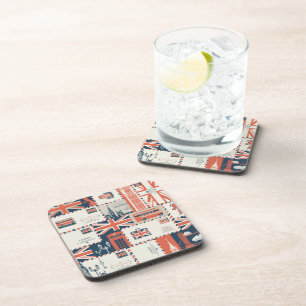 London Post Cork-Backed Coasters
