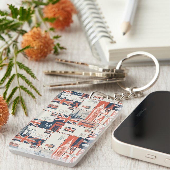 London Post Keychain (Front Right)