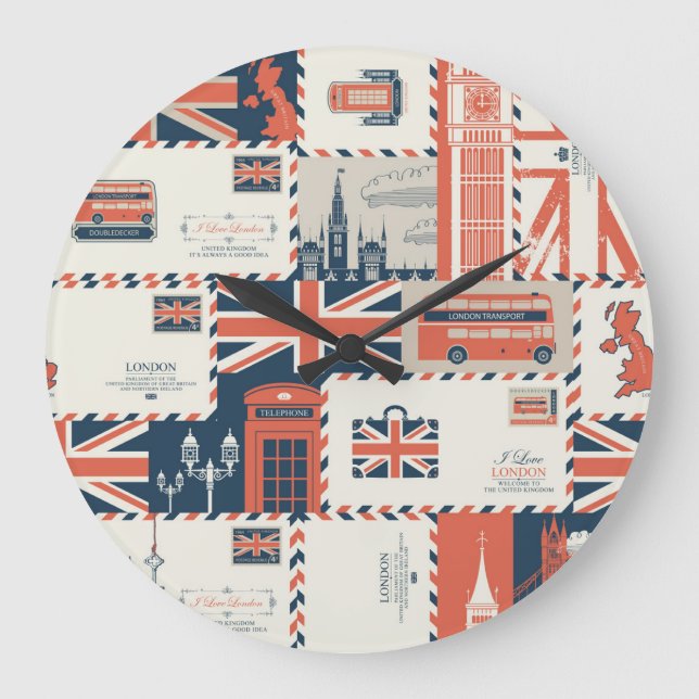 London Post Wall Clock (Front)