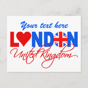 London postcard - customise!