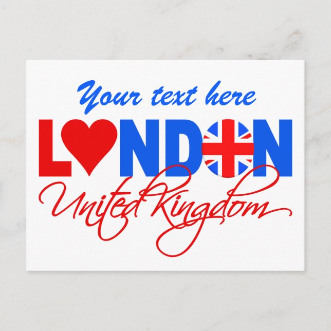 London postcard - customise! (Front)