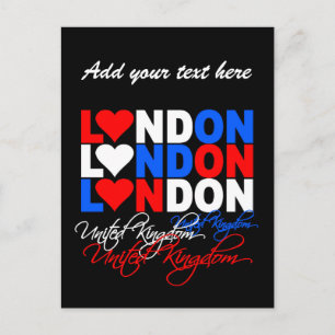 London postcard - customise!