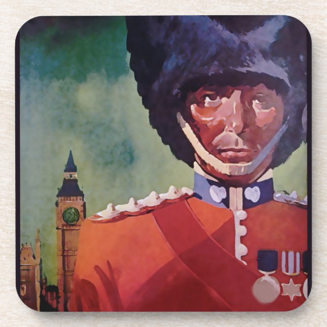 London Poster Beverage Coaster (Front)