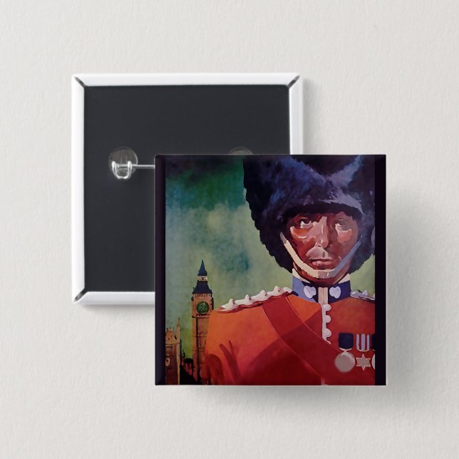 London Poster Button (Front & Back)