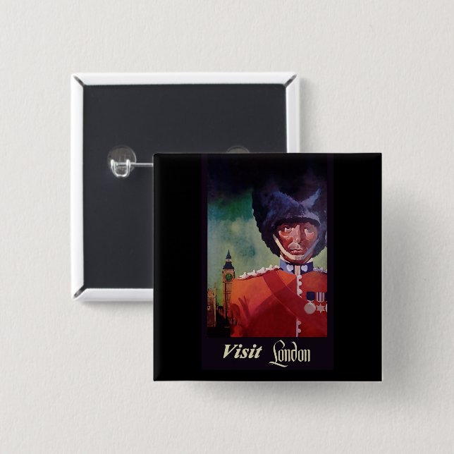 London Poster Button (Front & Back)