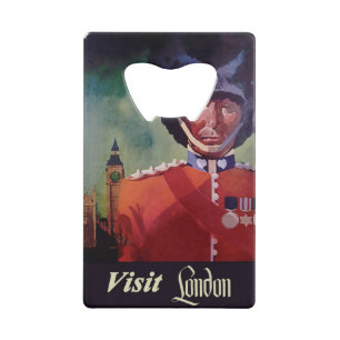 London Poster Credit Card Bottle Opener