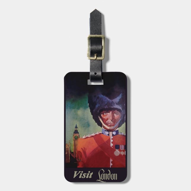 London Poster Luggage Tag (Front Vertical)
