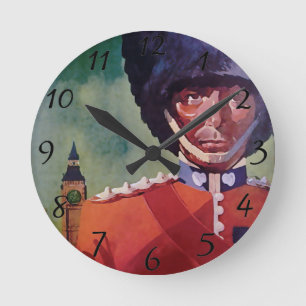 London Poster Wall Clock