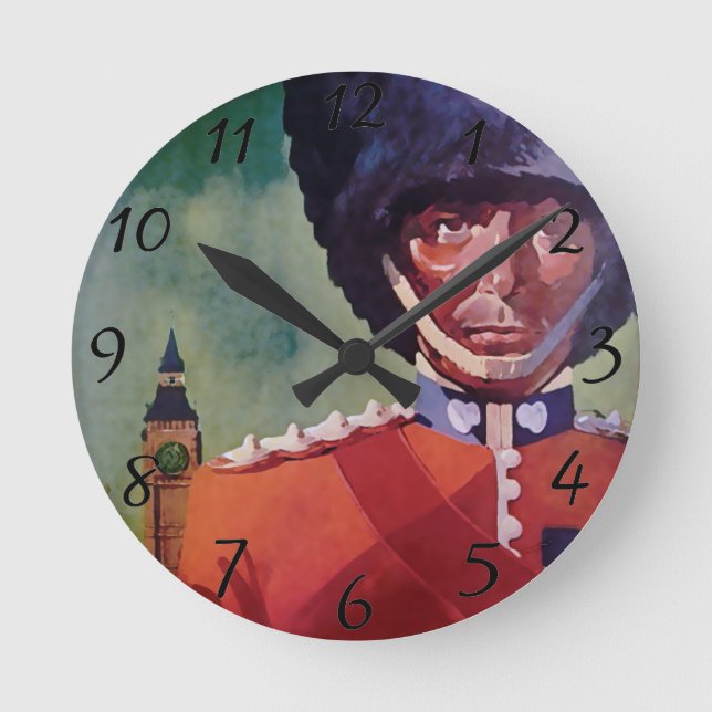 London Poster Wall Clock (Front)