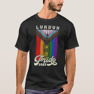 London Pride 2023 Big Ben Progress Pride Flag T-Shirt