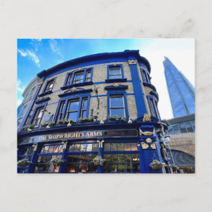 London Pub And Shard Postcard