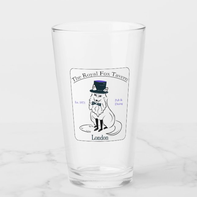 London Pub Pint Glass (Front)