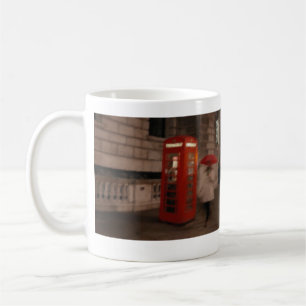 London Rainy Day Red Phone Box / Umbrella Mug