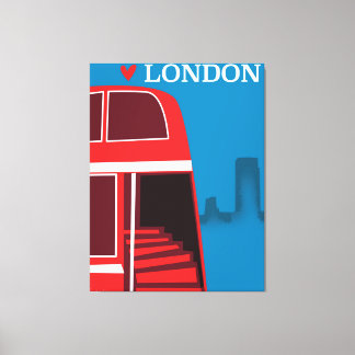 London Red Bus Canvas Print