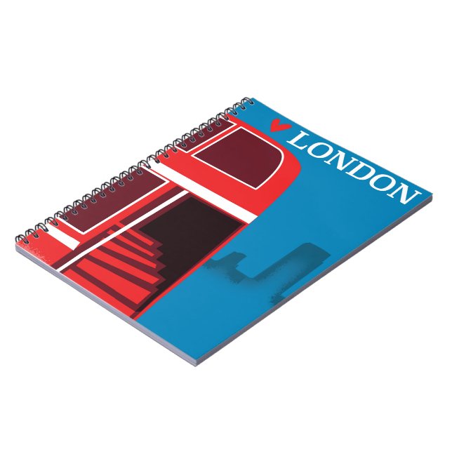 London Red Bus Notebook (Left Side)