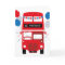 London Red Bus Personalised Age Birthday Card