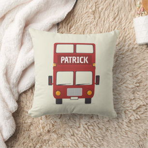 London Red Bus Personalised Cushion