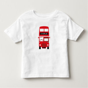 London Red Bus Personalised Kids T-Shirt