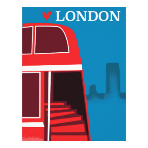 London Red Bus Photo Print