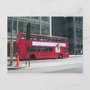 London Red Bus Postcard