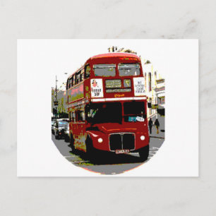 London Red Bus Routemaster Buses Postcard