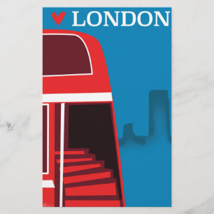 London Red Bus Stationery