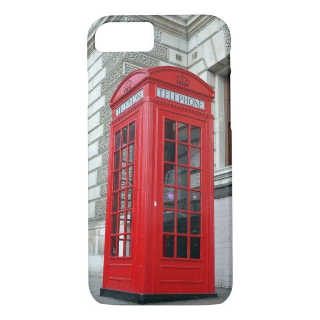 London Red Phone Box iPhone 7 Cover (Back)