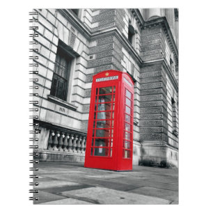 London - Red Phone Box -  Notebook