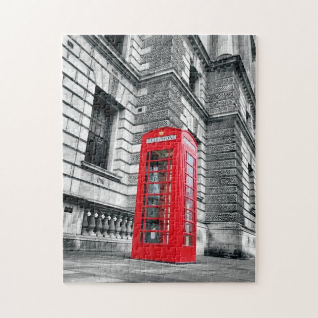 London Red Phone Box Puzzle (Vertical)