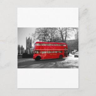 London Red Routemaster Bus Postcard