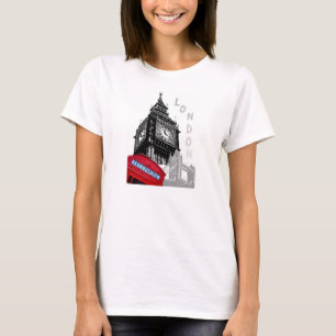 London red telephone big ben pop art T-Shirt