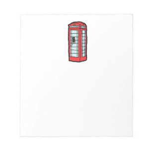 London Red Telephone Booth British Travel Ar Notepad