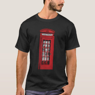 London Red Telephone Booth Vintage Lovers T-Shirt