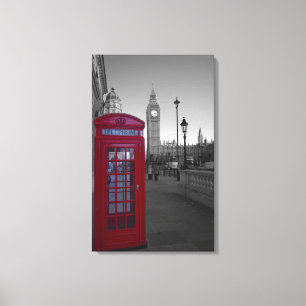 London Red Telephone box Canvas Print