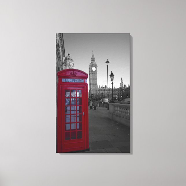 London Red Telephone box Canvas Print (Front)
