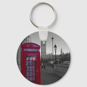 London Red Telephone box Key Ring