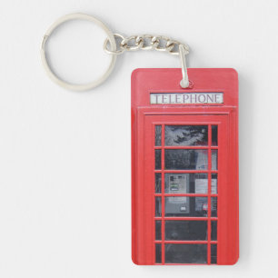 London Red Telephone Box Key Ring