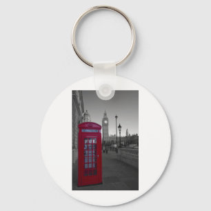 London Red Telephone box Key Ring