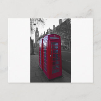 London Red Telephone box Postcard
